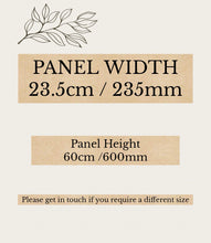 Load image into Gallery viewer, Joined Wide Wooden Shutter Panels - 60cm height Petal