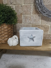 Load image into Gallery viewer, Primitive wooden star or Heart Candle Holder