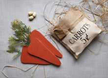 Load image into Gallery viewer, Spring Door hanger, Easter decorations, Burlap bag with wooden carrots