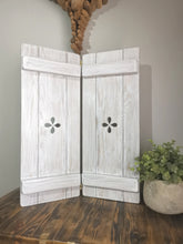Load image into Gallery viewer, Joined Wide Wooden Shutter Panels - 60cm height Petal
