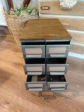 Load image into Gallery viewer, Vintage Storage drawer Filing unit