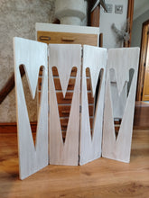 Load image into Gallery viewer, XL Bifold Heart Panel Shutters