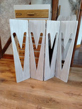 Load image into Gallery viewer, XL Bifold Heart Panel Shutters