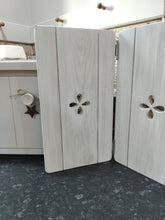 Load image into Gallery viewer, Bifold Wooden Shutters Freestanding