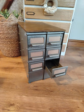 Load image into Gallery viewer, Vintage Storage drawer Filing unit