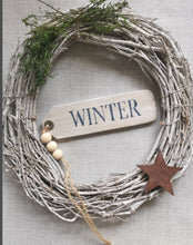 Load image into Gallery viewer, Slim Wooden Winter Hanging Tag