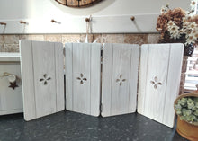 Load image into Gallery viewer, Bifold Wooden Shutters Freestanding