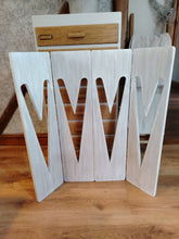 Load image into Gallery viewer, XL Bifold Heart Panel Shutters