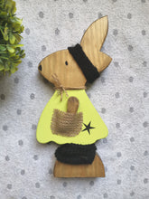 Load image into Gallery viewer, Wooden Rabbit with headband & Legwarmers