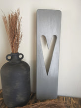 Load image into Gallery viewer, Slate Grey - Wall Art Heart panel , Decorative wall panel,