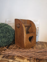 Load image into Gallery viewer, Wooden Toilet roll holder, Wall mounted,quirky loo roll, wooden rack, bathroom accessories