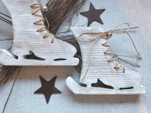 Load image into Gallery viewer, Pair of Wooden Ice Skates