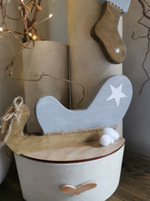 Load image into Gallery viewer, Wooden Christmas Sleigh
