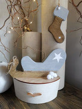Load image into Gallery viewer, Wooden Christmas Sleigh