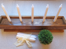 Load image into Gallery viewer, Low Wooden tray , Candle display, table centerpiece
