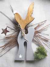 Load image into Gallery viewer, Large Freestanding Wooden Reindeer