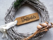 Load image into Gallery viewer, Spring Flower Tags, wooden sign