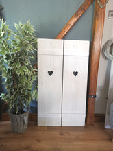 Load image into Gallery viewer, Wooden Shutter sytle Panels - PAIR 1100 mm x 310mm