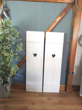 Load image into Gallery viewer, Wooden Shutter sytle Panels - PAIR 1100 mm x 310mm