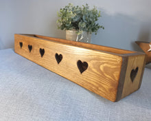 Load image into Gallery viewer, Double sided chunky wooden heart crate
