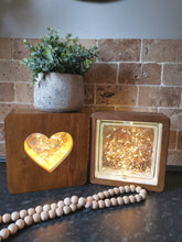 Load image into Gallery viewer, Wooden glass brick Lights