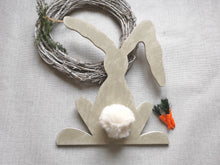 Load image into Gallery viewer, Hanging Wooden Floppy eared Bunny - choice of tail