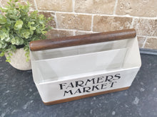 Load image into Gallery viewer, Metal & Wood Storage Trug
