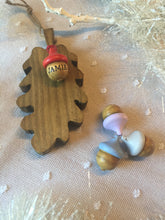 Load image into Gallery viewer, Wooden Hanging Oak Leaf & personalised Acorn - children gift keepsake memory Mother's Day Easter home decor New Home Gift