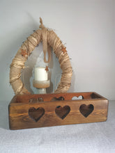 Load image into Gallery viewer, Double sided chunky wooden heart crate - Large Hearts
