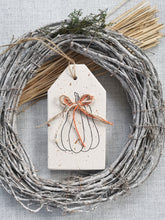 Load image into Gallery viewer, Autumn Chunky Pumpkin Tag Sign
