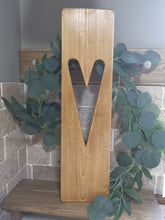 Load image into Gallery viewer, Wall Art Heart, Decorative wall panel, heart wall hanging, wall art, heart decor, home interiors, rustic wooden heart panel
