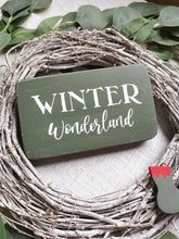 Load image into Gallery viewer, Winter Wonderland wooden sign
