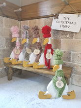 Load image into Gallery viewer, The Christmas Crew, wooden duck, can be personalised

