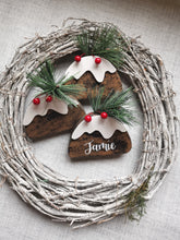 Load image into Gallery viewer, Personalised Christmas pudding decoration
