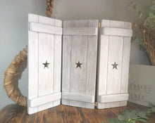 Load image into Gallery viewer, Joined Wide Wooden Shutter Panels - 60cm height Petal

