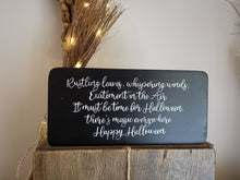 Load image into Gallery viewer, Wooden Halloween sign
