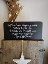 Load image into Gallery viewer, Wooden Halloween sign
