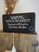 Load image into Gallery viewer, Wooden Halloween Sign
