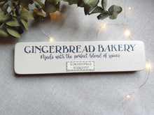 Load image into Gallery viewer, Wooden sign - Gingerbread Bakery
