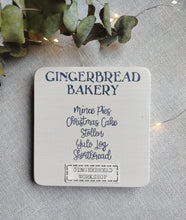 Load image into Gallery viewer, Square Wooden sign - Gingerbread Bakery
