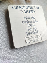 Load image into Gallery viewer, Square Wooden sign - Gingerbread Bakery
