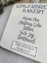 Load image into Gallery viewer, Square Wooden sign - Gingerbread Bakery
