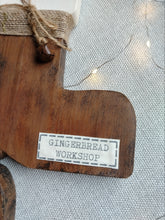 Load image into Gallery viewer, Pair of wooden santa boots
