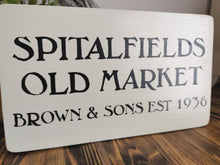 Load image into Gallery viewer, Wooden Sign - Spitalfields
