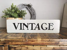 Load image into Gallery viewer, Wooden Sign - Vintage
