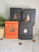 Load image into Gallery viewer, Mini Wooden Shutter, Halloween decor
