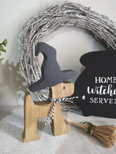 Load image into Gallery viewer, Halloween decor, Witches  Dog
