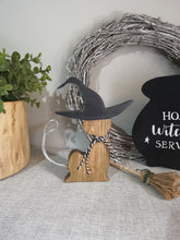 Load image into Gallery viewer, Halloween decor, Witches Cat
