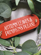 Load image into Gallery viewer, Wooden Autumn Wreath tags
