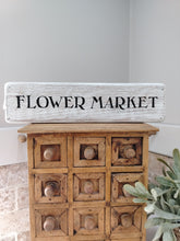 Load image into Gallery viewer, Rustic wooden crate - Flower Market
